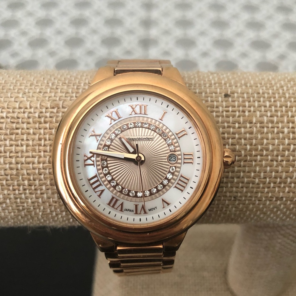Catherine Malandrino Rose Gold Tone Watch